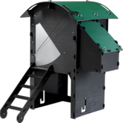 A small black and green house

AI-generated content may be incorrect.